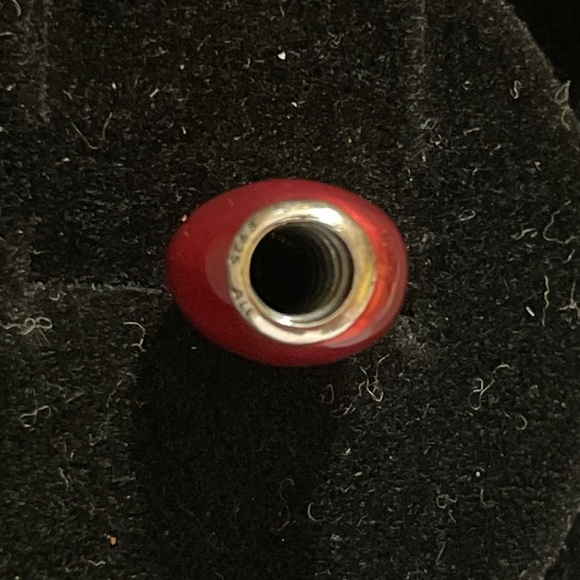 Authentic Pandora Metallic Red Heart Charm in sterling silver ♥️ - Picture 4 of 4